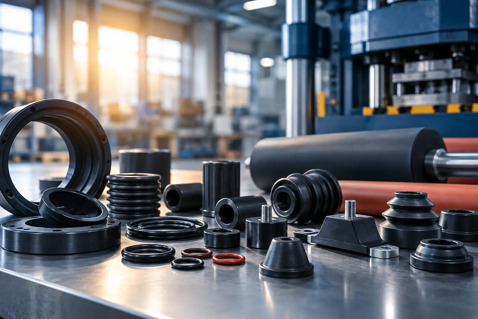 Rubber products manufactured by Aditya Rubber Industry